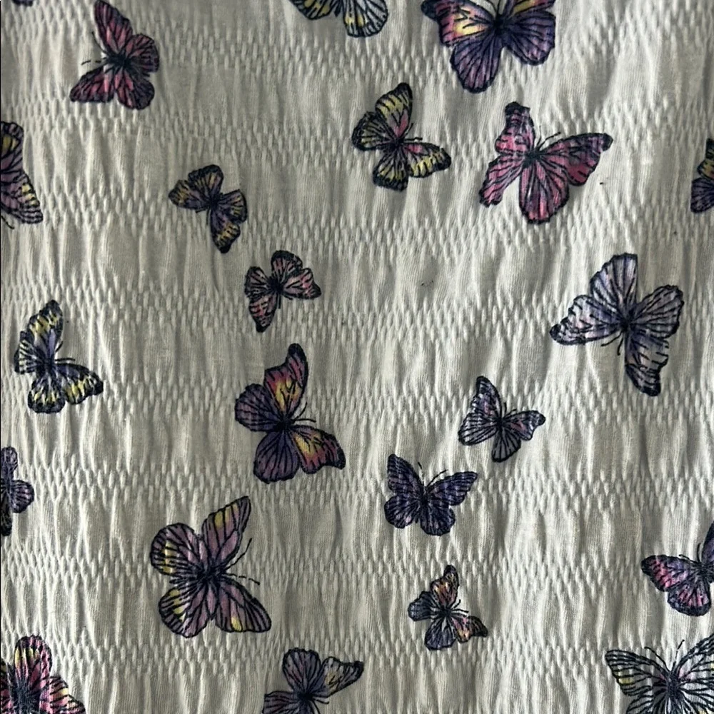 The Children's Place Girls Butterfly Print Blouse Stretch